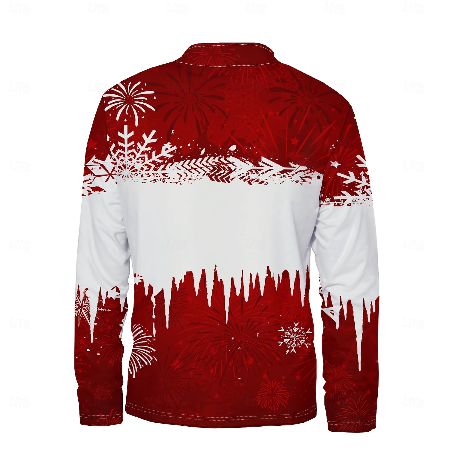 New Year Christmas Men's Sweatshirt Long Sleeve Vacation Going out Streetwear Light Yellow Dark Yellow Light Blue Gray&White Red2 Print Spring &  Fall Designer S M L XL XXL 3XL 2025 - $34.99 –P10