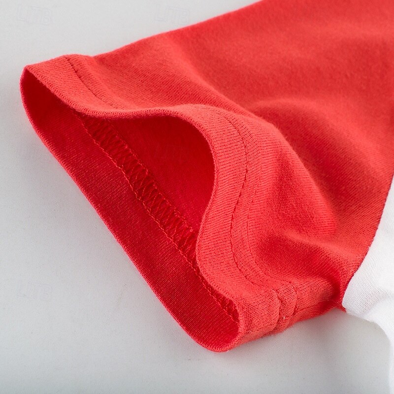 Multi Packs 2pcs Boys Crew Neck Short Sleeves Red Blue T Shirt Tee Top Print Graphic Vacation Daily Wear 100% Cotton Spring & Summer 2025 - $15.99 –P6