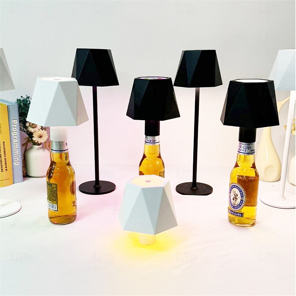 lampe de table à LED rechargeable - lampe de bureau tactile sans fil alimentée par USB pour 3 couleurs lampe tactile mobile lumière LED 1pc de 2025 ? $31.99 –P3