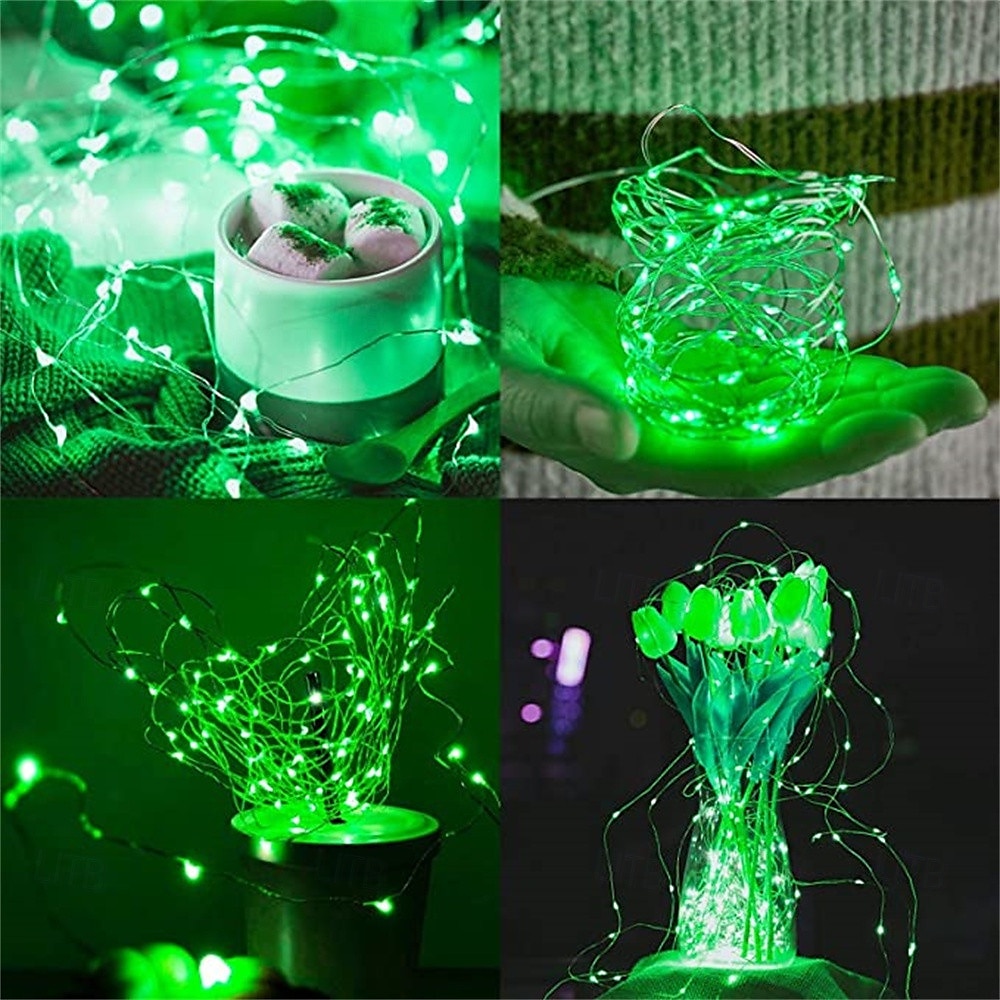 Elegant Wedding Reception Party 2pcs USB LED String Light 5M/10M/20M Telecontrol 8Mode Remote Control Lights Fairy garlands Wedding Christmas Holiday Decor lamps 2025 - $15.99 –P1