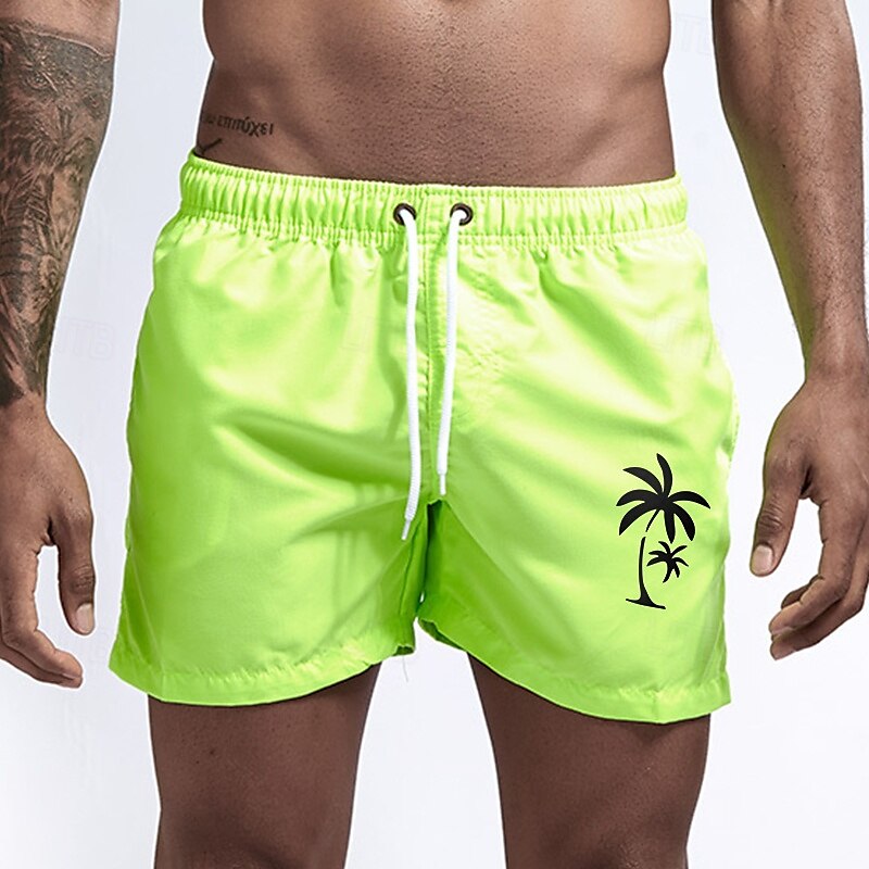 Men's Swim Trunks Swim Shorts Board Shorts Bathing Suit Drawstring Mesh Lining with Pockets Swimming Surfing Beach Water Sports Printed Summer Spring 2025 - $12.99 –P12