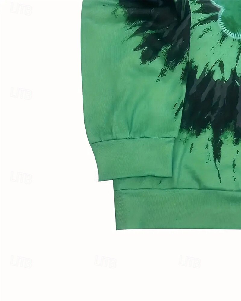 St Patrick Pojkar 3D Grafisk Knytbatik Huvtröja Långärmad Vår Höst Mode Streetwear Barn 4-12 år Huva Utomhus Ledigt Dagligen Normal 2025 - $18.99 –P4