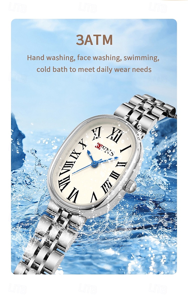 Women Quartz Watch Minimalist Luxury Fashion Business Waterproof PU Leather Stainless Steel Strap Watch 2025 - $38.99 –P13