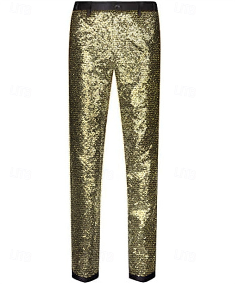 Discoteca Anos 80 Calças Discoteca Paetês Fantasia Homens Fantasia de Carnaval Baile de Máscaras Espetáculo Festa Bandagem Adulto Calças Todas as Estações de 2026 por $14.19 –P1