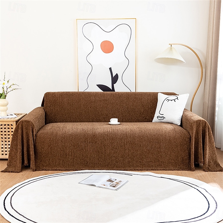 Serviette de canapé en chenille de haute qualité, tissu doux et moelleux, parfait pour protéger les canapés de la saleté et des taches, durable et confortable, idéale pour une utilisation quotidienne, de 2025 ? $46.99 –P15