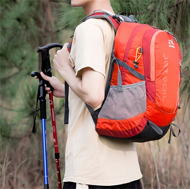 20-35 L Mochilas de Escalada Mochila para Excursão Zíper Bolso multi - Vestível Durável Ao ar livre Equitação Campismo Militar Náilon Preto Azul Roxo de 2025 por $58.99 -P2