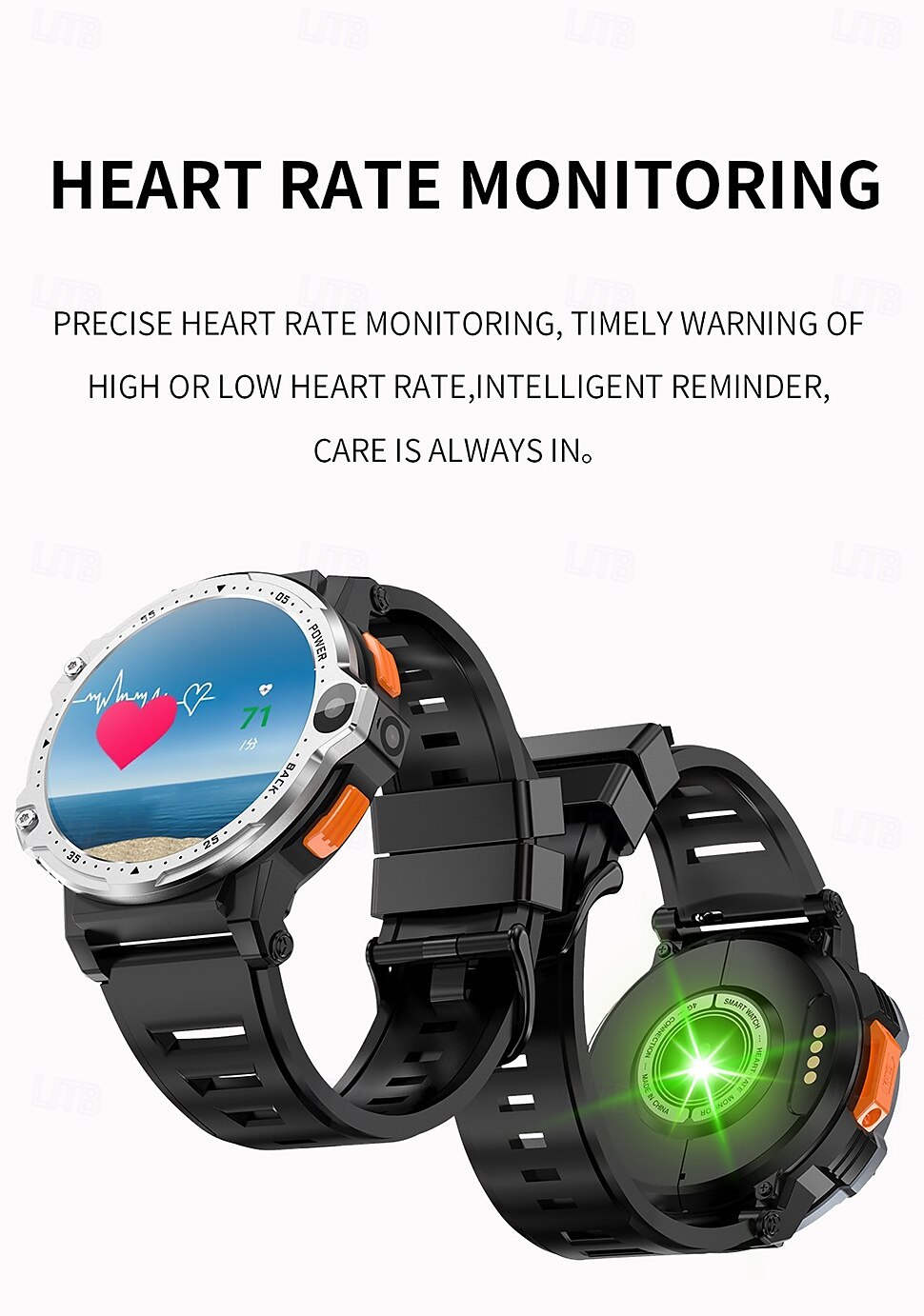 iMosi PG999 Smart Watch 1.54 inch 4G LTE Cellular Smartwatch Phone 4G Pedometer Call Reminder Heart Rate Monitor Compatible with Null Men GPS Long Standby Hands-Free Calls IP 67 43mm Watch Case 2025 - $94.99 –P15
