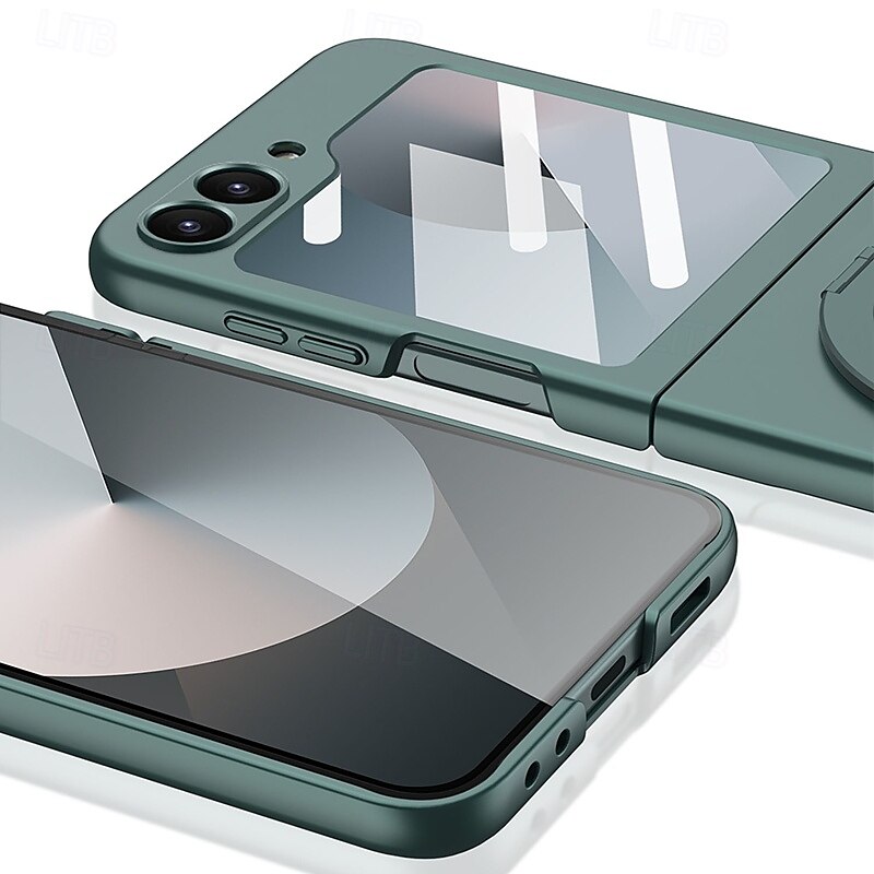 2025年 電話 ケース 用途 サムスンのギャラクシー Z Flip 3 バックカバー スタンド付き 耐衝撃 レトロ風 強化ガラス PC  コレクション – $27.99 –P8
