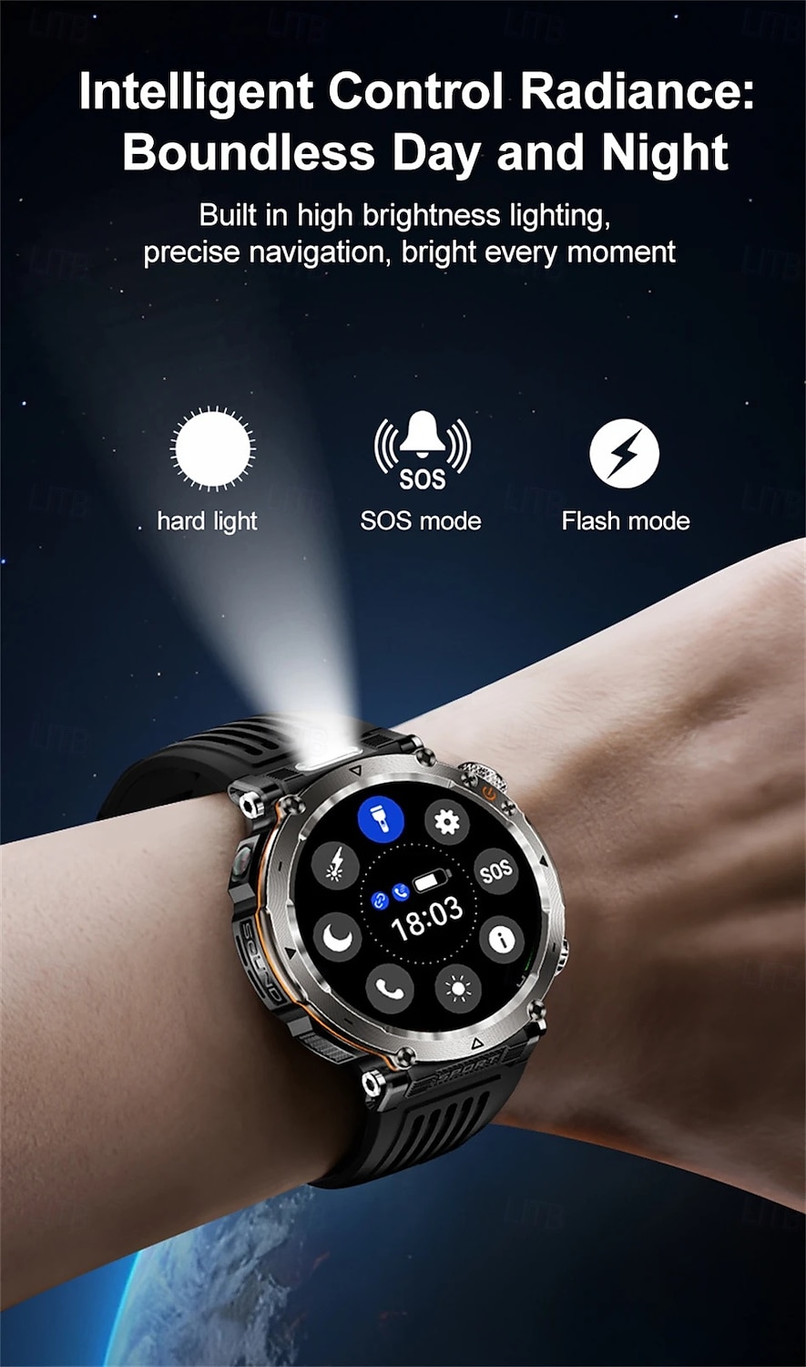 2025年 HT30 スマートウォッチ ブルートゥース通話 メンズ アウトドア スポーツ フィットネス コンパス 心拍数 健康モニタリング 600mAh 大容量バッテリー スマートウォッチ コレクション – $55.99 –P4