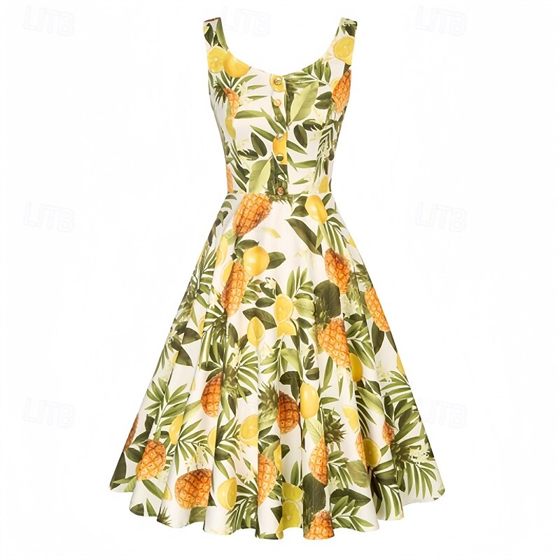 Elegant Classical 1950s Dress A-Line Women's Valentine's Day Event / Party Date Tea Party Adults' Dress Spring & Summer 2025 - $23.99 –P7