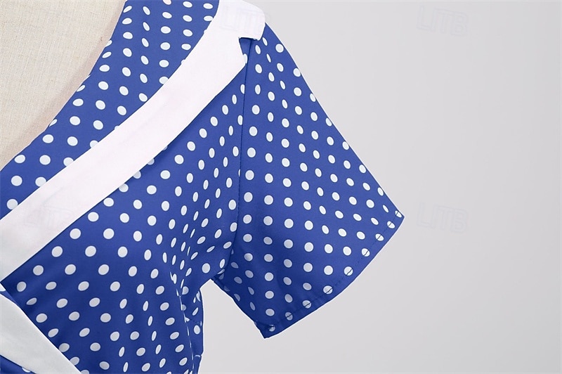 Elegante Classico Anni 1950 Vestito A Pois Linea ad A Costume Per donna San Valentino Evento / Festa Data Tè Adulti Vestito Primavera & Estate del 2025 a $21.99 –P19