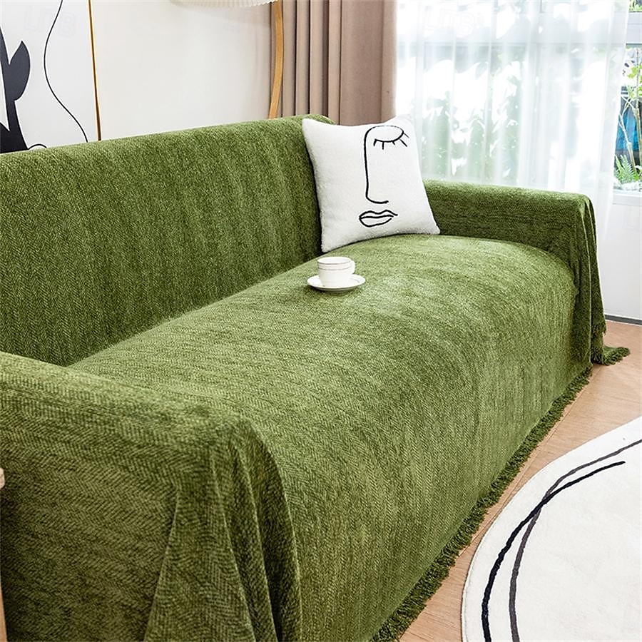 Serviette de canapé en chenille de haute qualité, tissu doux et moelleux, parfait pour protéger les canapés de la saleté et des taches, durable et confortable, idéale pour une utilisation quotidienne, de 2025 ? $46.99 –P11