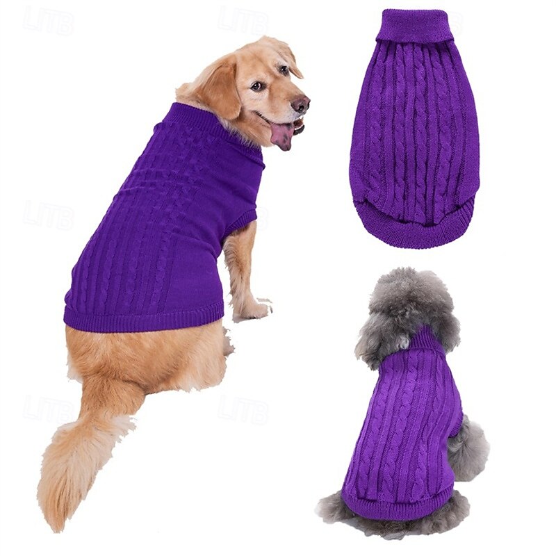 Cane Maglione Classico Inverno Caldo Di tendenza Confortevole All'aperto Abbigliamento Quotidiano Interno Abbigliamento per Cani for Piccolo Medio Grande del 2025 a $12.49 –P17