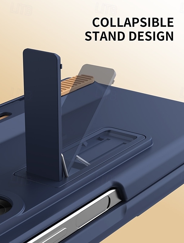 2025年 Samsung Galaxy Z Fold 6 Z Fold 5 Z Fold 4 Z Fold 3 用の電話ケース バックカバー スタンドホルダー ショックプルーフ レトロ TPU シリコン コレクション – $41.99 –P3