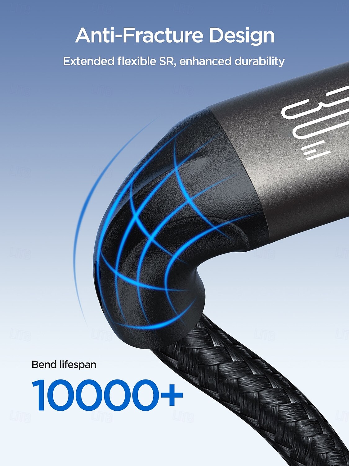 Комната отдыха Кабель молнии 30W 3,9 фута USB C к молнии 3 A Быстрая зарядка нейлон плетеный Прочный Анти-складывание Назначение iPhone Аксессуар для мобильных телефонов 2025 - $15.99 –P4