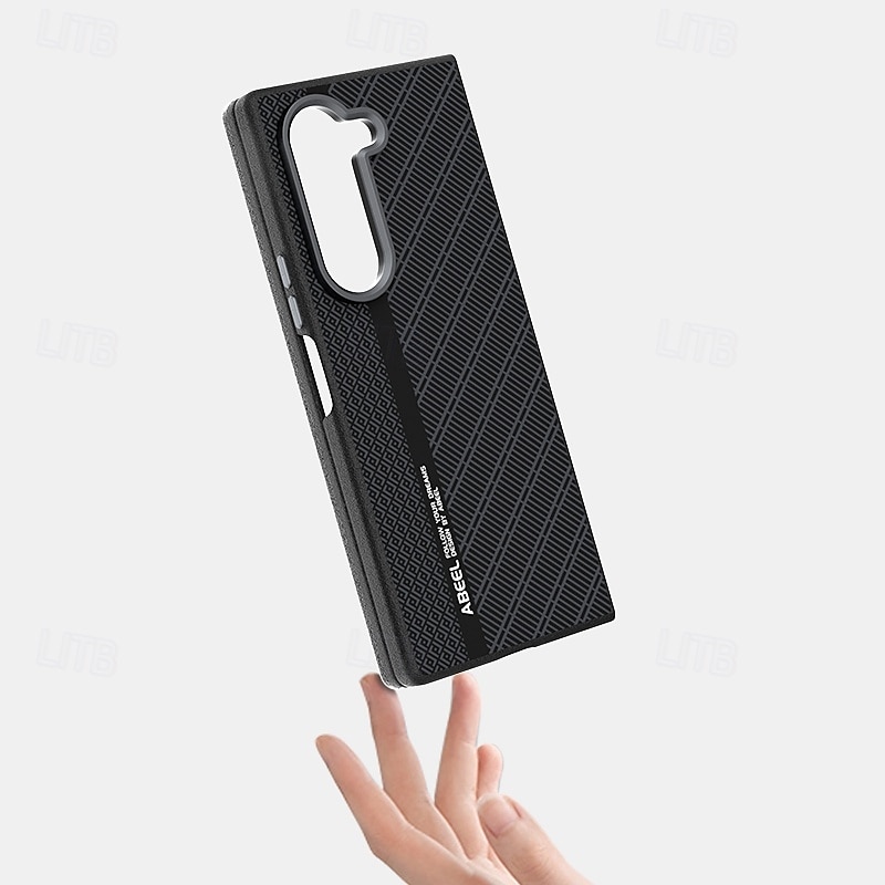 Phone Case For Samsung Galaxy Z Fold 7 Z Fold 6 Z Fold 5 Magnetic Adsorption Magnetic Support Wireless Charging Shockproof Armor PC PU Leather 2025 - $19.99 –P8