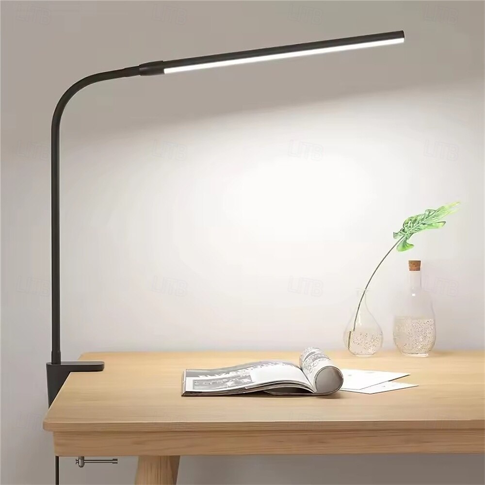lampe de bureau à LED pour la protection des yeux alimentée par USB pour l'apprentissage &lecture – spectre complet, faible lumière bleue avec clip pliable et intensité variable 1 pièce de 2025 ? $35.99 –P3