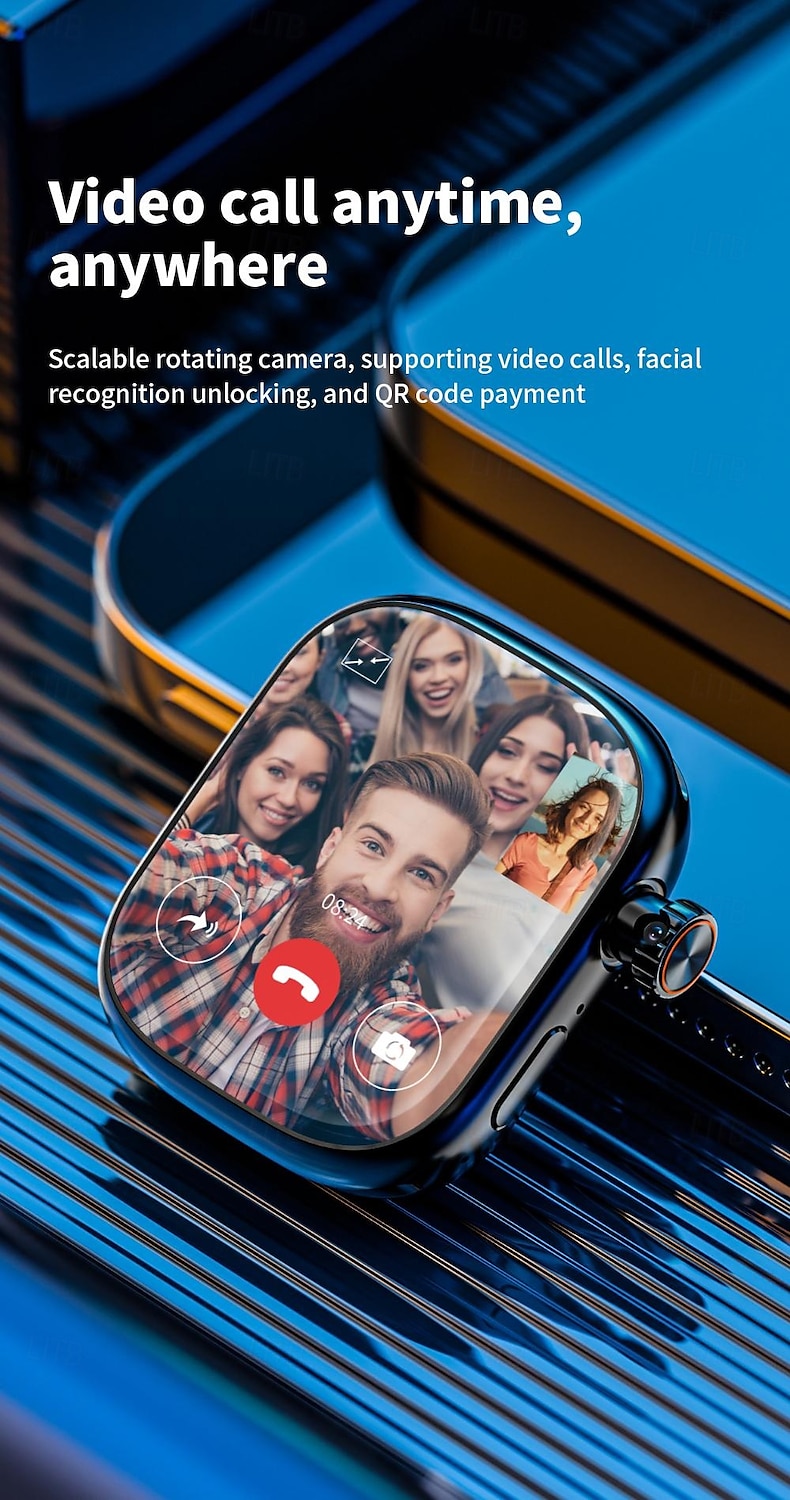 LOKMAT XH018 Умные часы 2.04 дюймовый Смарт-часы-телефон 3G 4G Bluetooth Педометр Напоминание о звонке Пульсомер Совместим с Android iOS Женский Мужчины GPS Хендс-фри звонки Медиа контроль IPX-4 2025 - $105.99 –P7