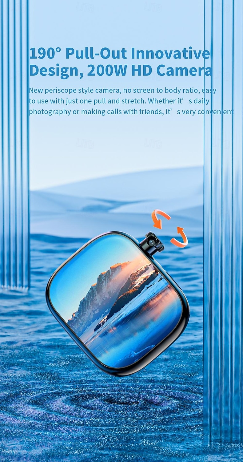 LOKMAT XH018 Умные часы 2.04 дюймовый Смарт-часы-телефон 3G 4G Bluetooth Педометр Напоминание о звонке Пульсомер Совместим с Android iOS Женский Мужчины GPS Хендс-фри звонки Медиа контроль IPX-4 2025 - $105.99 –P4