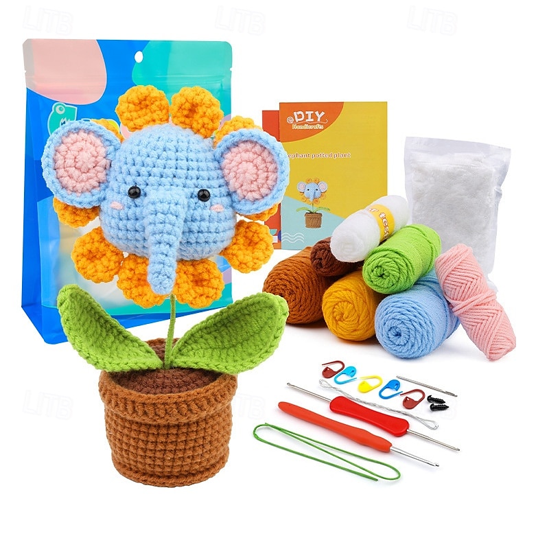 Crochet Kit for Beginners - Complete Crochet Kits with Stitch by Stitch Video Tutorial Beginner Crochet Kit for Adults Kids Gift - Starter Easy Learn to Crochet 2025 - $15.99 –P7