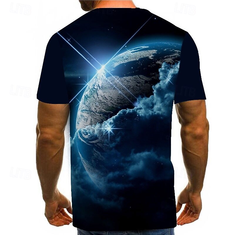 Homens Unisexo Gráfico Imprimir Interestelar Camiseta Camisetas Manga Curta Camiseta Impressão 3D Decote Redondo Camisa Vintage Inovador Casual Diário Amarelo Vermelho Azul Roupa Tamanho Grande S M L de 2025 por $17.99 –P5
