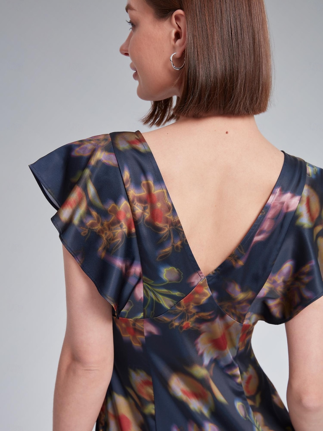 Flutter Sleeve Fitted Midi Dress 2025 - $71.99 –P13