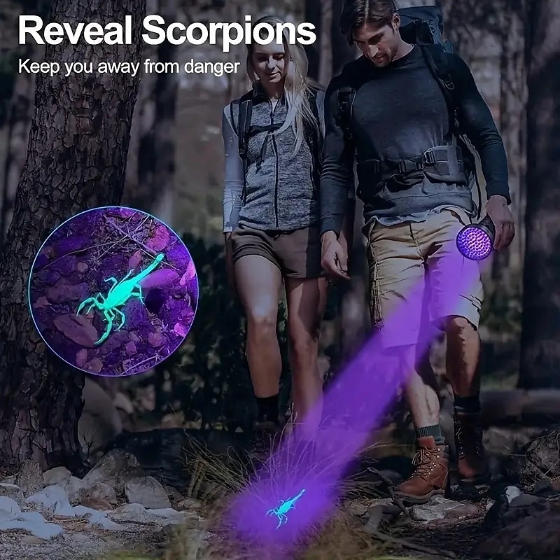 100 led uv zaklamp - 395nm blacklight zaklamp voor huisdier urine, schorpioen detectie &fluorescentie-inspectie 2026 - $28.99 –P16