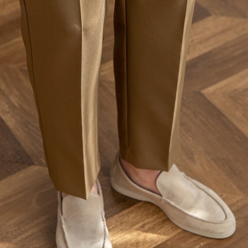 Bărbați Costume Pantaloni de iarnă Pantaloni Pantaloni de costum Pantaloni din tweed Buzunar Simplu Confort Respirabil În aer liber Zilnic Ieșire Modă Casual Kaki Deschis Negru 2025 - $28.99 -P7