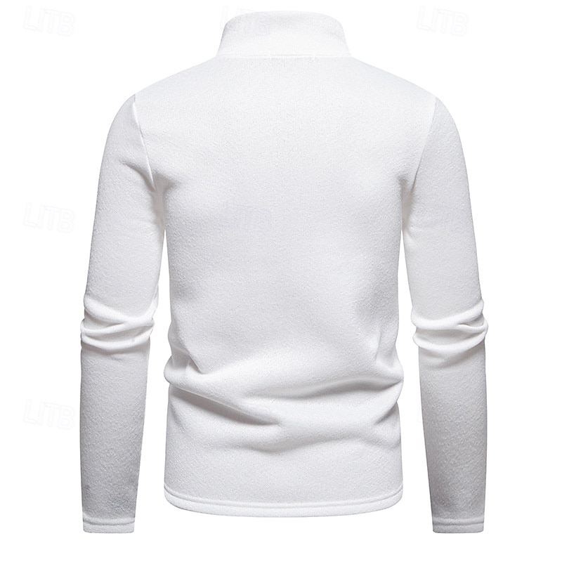Men's Lightweight Jacket Summer Jacket Casual Jacket Vacation Daily Warm Pocket Fall & Winter Plain Fashion Classic Stand Collar Regular Black White Light Grey Dark Gray Jacket 2025 - $31.99 –P4