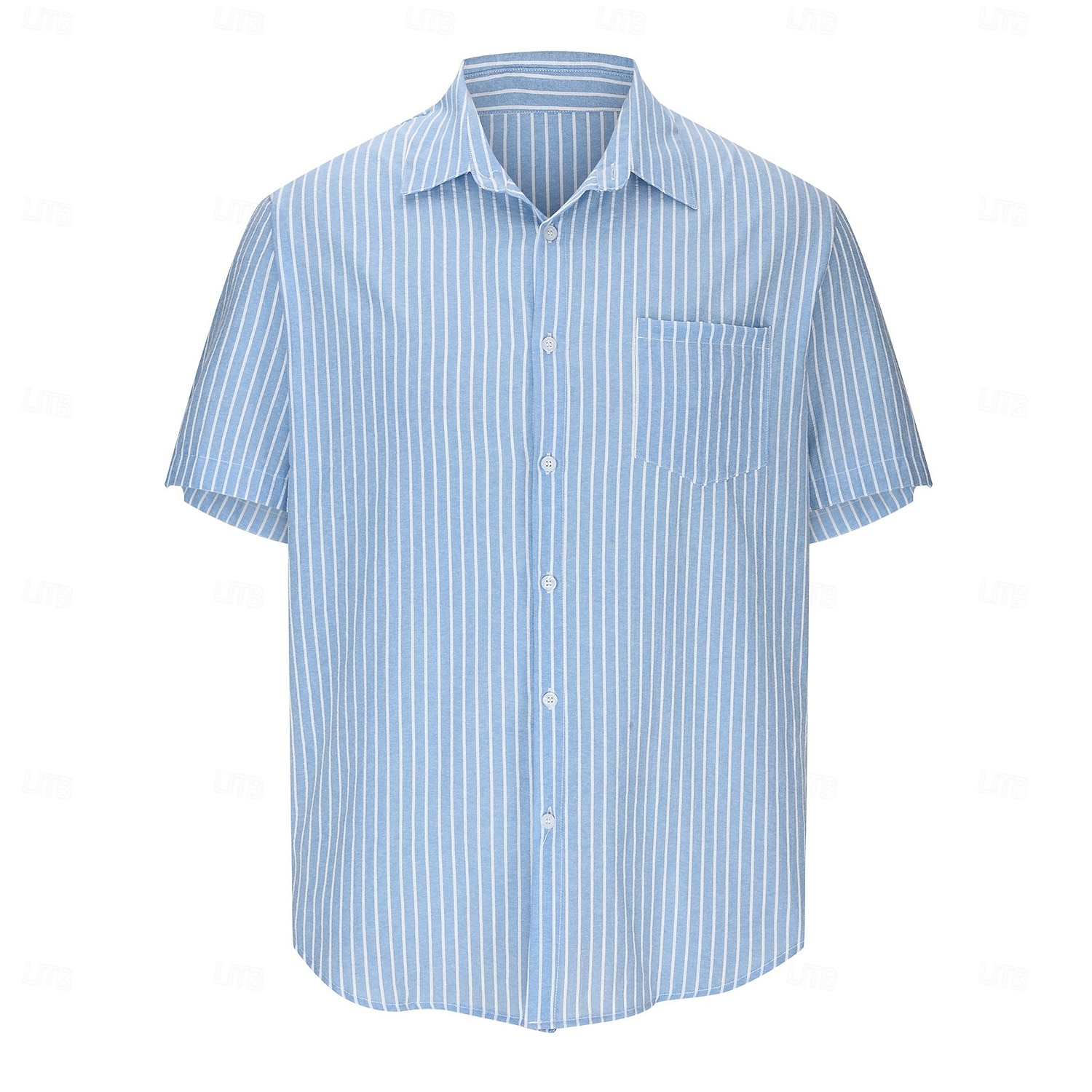 Per uomo Camicia Camicia estiva Camicia a righe Camicia con bottoni Nero Bianco Rosa Blu Viola Manica corta A strisce Colletto Da mare Giornaliero Abbigliamento Di tendenza Informale Comodo del 2025 a $26.99 –P2