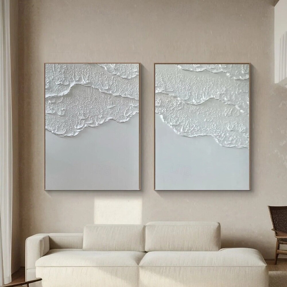 arta perete bej pictura abstracta in ulei pe panza o pereche arta perete textura bej arta perete abstracta neutru decor de perete 2025 - $108.99 –P2