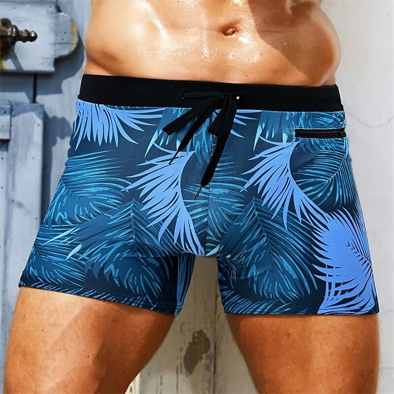 Herr Badshorts Badkläder Underdelar Snörning Simmning Surfing Strand Vattensport Tropisk Sommar Vår 2025 - $11.49 –P2