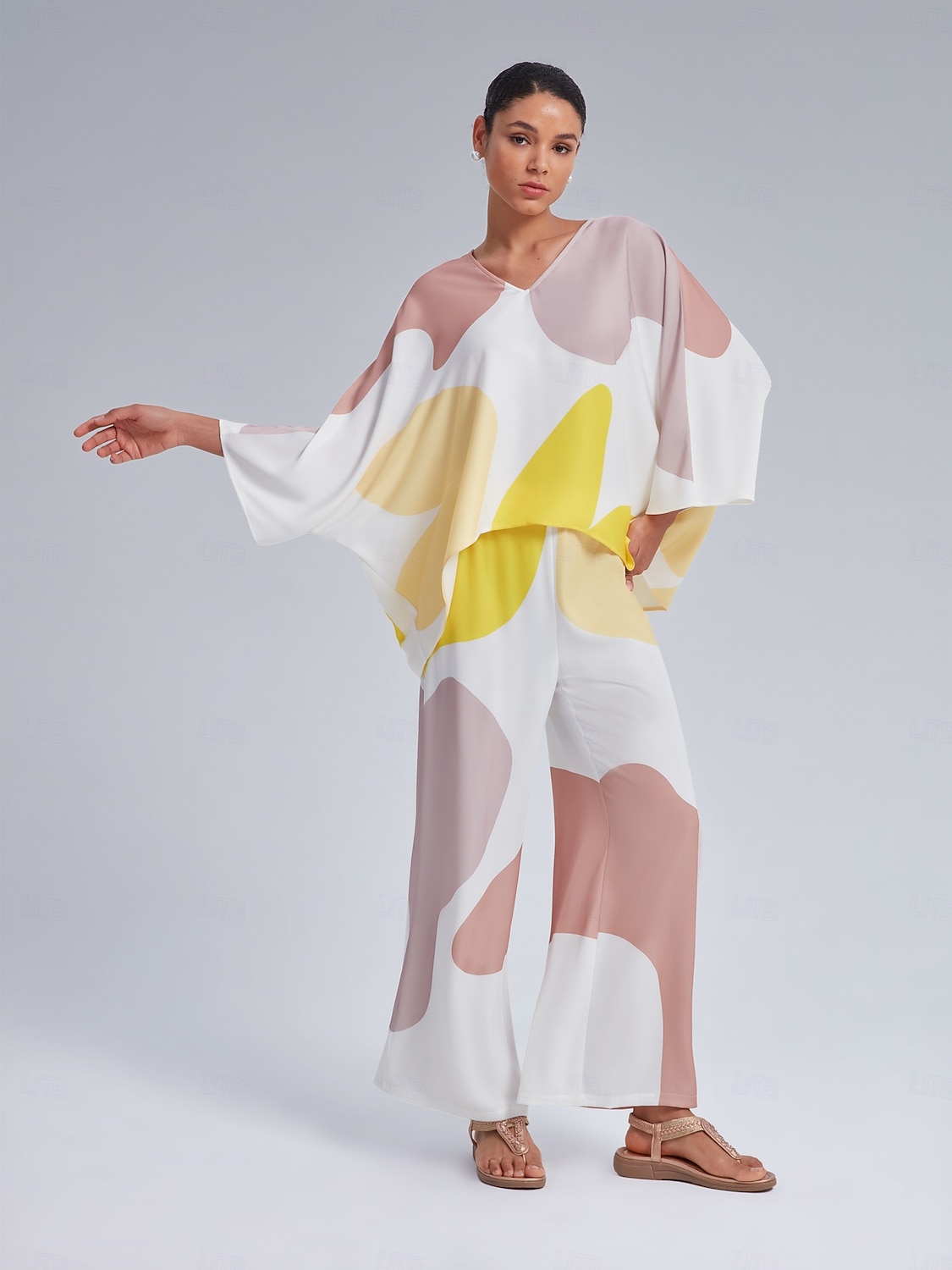 Loose Fit V-Neck Kaftan Top 2025 - $11.99 –P3