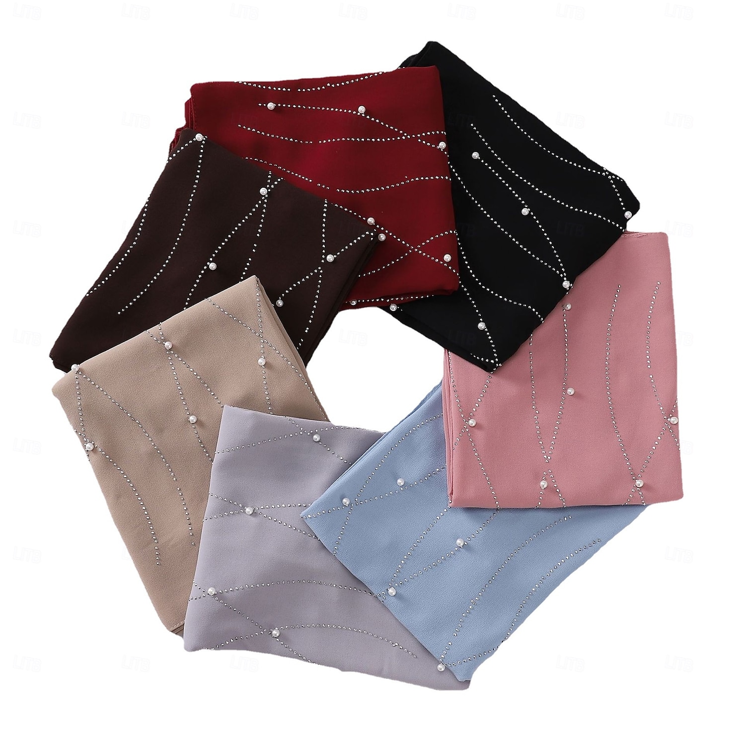yessa scialli e mantelle con strass da donna per abiti da sera, scialli e mantelle in chiffon con paillettes per matrimoni, scialle e sciarpa formali del 2025 a $24.99 –P5
