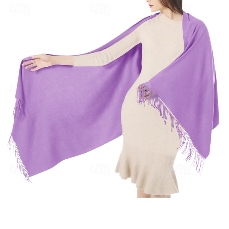 xale de pashmina macio e sedoso envolve lenço de cores sólidas para vestidos de noite de casamento de 2025 por $15.49 –P21