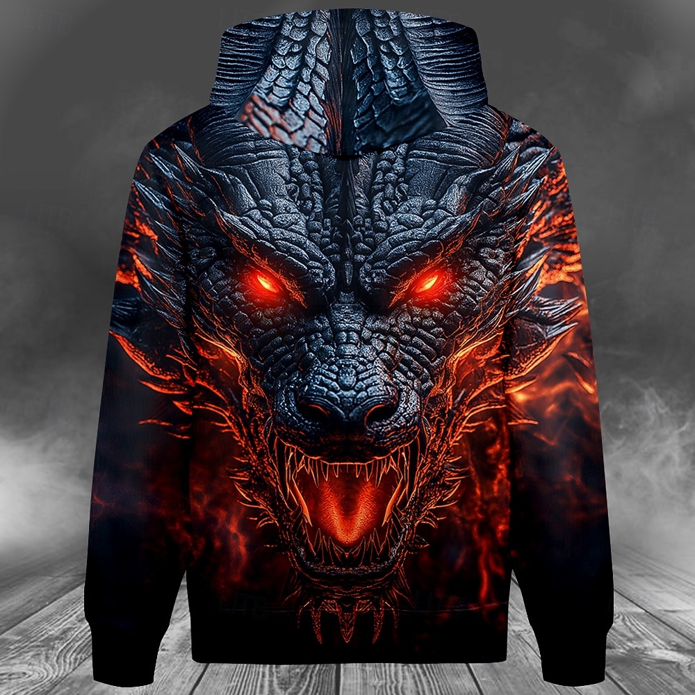 Herr Drake Huvtröjor Tröja Häftig party Långärmad Rund hals Nattklubb Streetwear Svart Snörning Höst Vinter Designer S M L XL XXL XXXL 2026 - $30.99 –P2