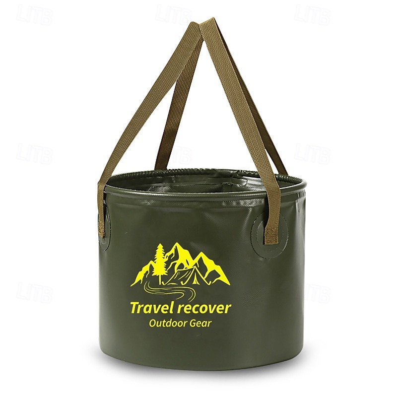 Cubo de agua plegable para exteriores, gran capacidad, bolsa de almacenamiento portátil para acampar, cubo de remojo multifuncional para viajes, cubo de pesca 2025 - $8.99 –P2