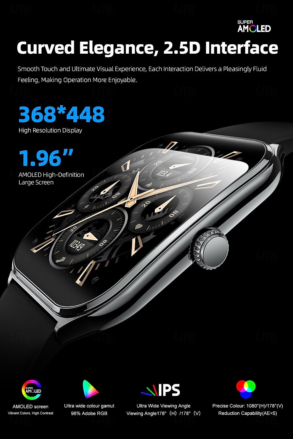 696 MT67 Orologio intelligente 1.96 pollice Intelligente Guarda Bluetooth ECG + PPG Pedometro Avviso di chiamata Compatibile con Android iOS Da donna Da uomo Standby lungo Impermeabile Controllo media del 2025 a $56.99 –P4