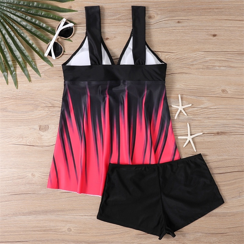 Femme Tankini Maillot De Bain Deux Pièces V Profond Maillots de Bain Maillots de Bain Blanche Bleu Respirable Séchage rapide Poids Léger Sans Manches - Natation Surf Plage Eté Printemps de 2025 ? $26.99 –P7