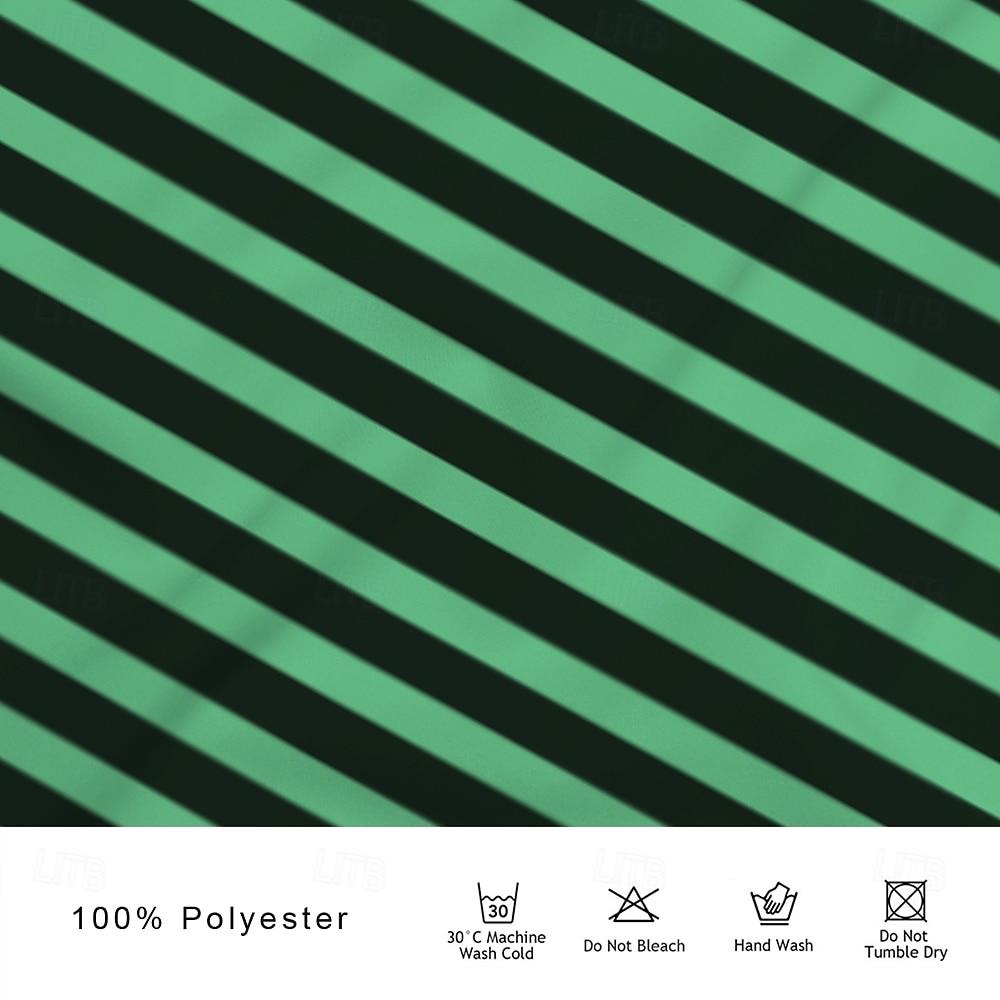 Homme Rayé Polo de rugby Manche Courte Polos Chemises à Col Occasionnel École Extérieur Athleisure Tenue quotidienne Impression 3D Été Vert de 2025 ? $27.99 –P3