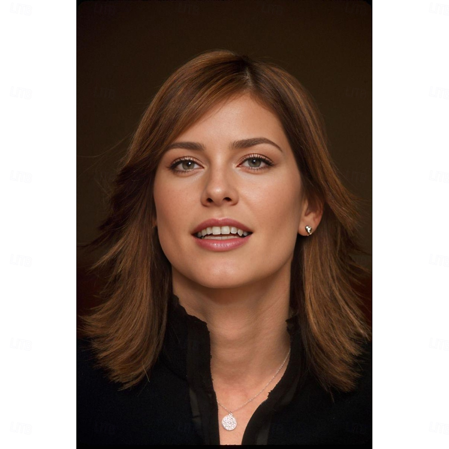 sandra bullock geïnspireerde pruiken synthetische pruik rechte asymmetrische pruik halflang bruin synthetisch haar dames modieus design zacht natuurlijk bruin 2025 - $18.49 –P1