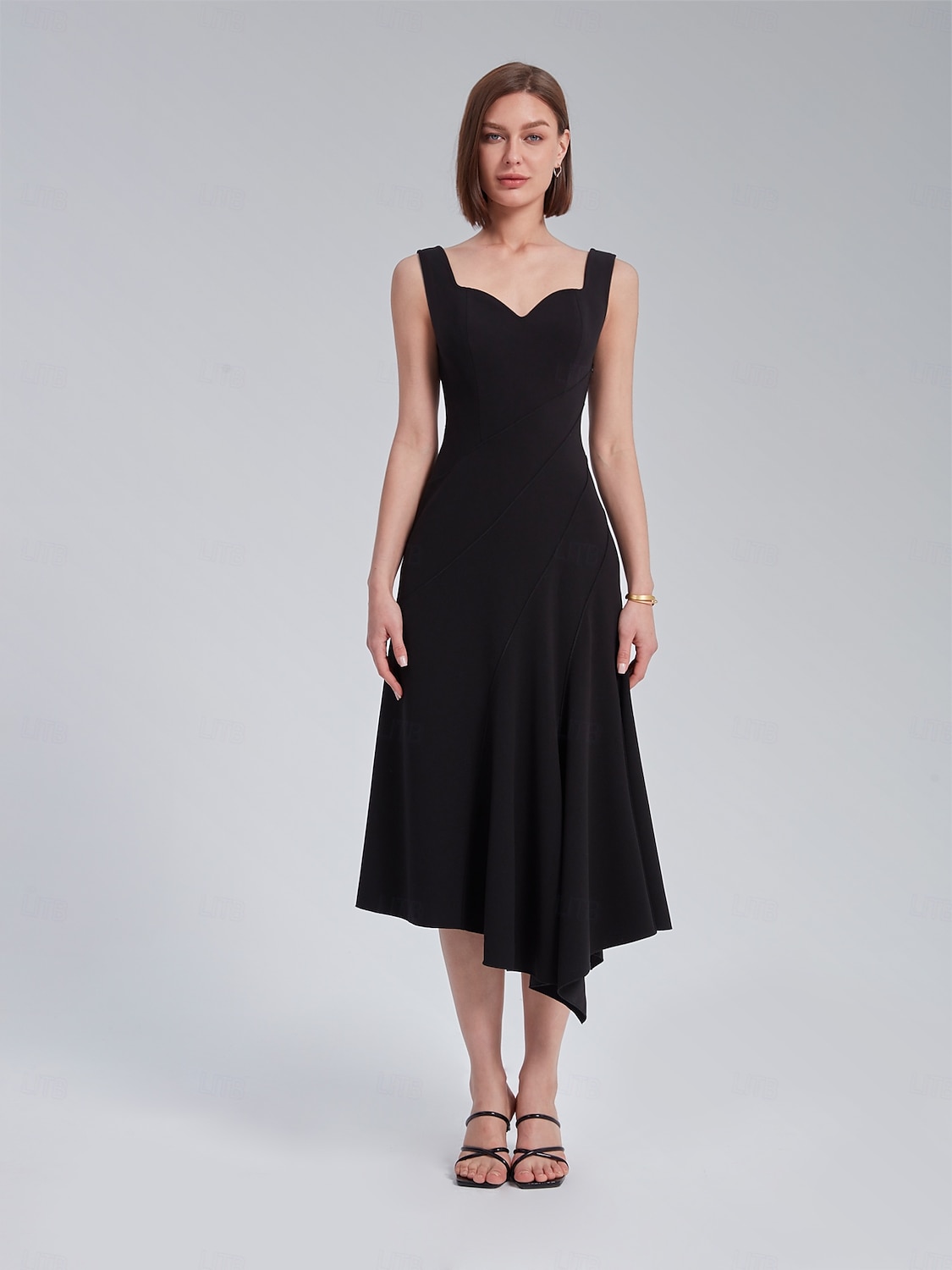 Asymmetric Sweetheart Neckline Dress 2025 - $30.99 –P1