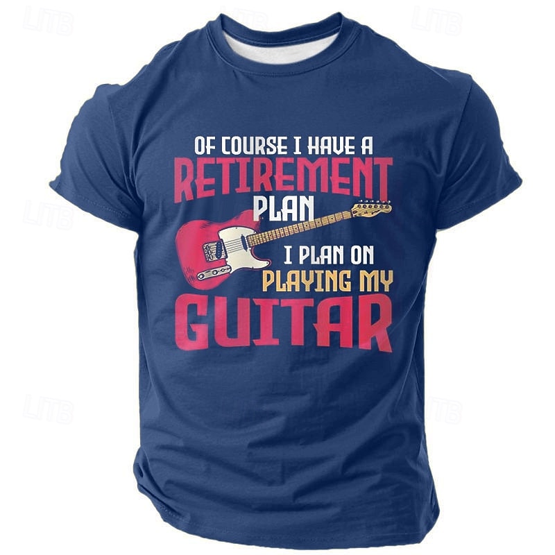 Bărbați Amuzant Chitară Tricou Manșon scurt Tricou Tipărire 3D Stil Nautic Cămașă Modă Zilnic Stradă Zilnic Negru Albastru piscină Trifoi Vară Primăvară Îmbrăcăminte S M L XL XXL XXXL 2025 - $17.99 –P2