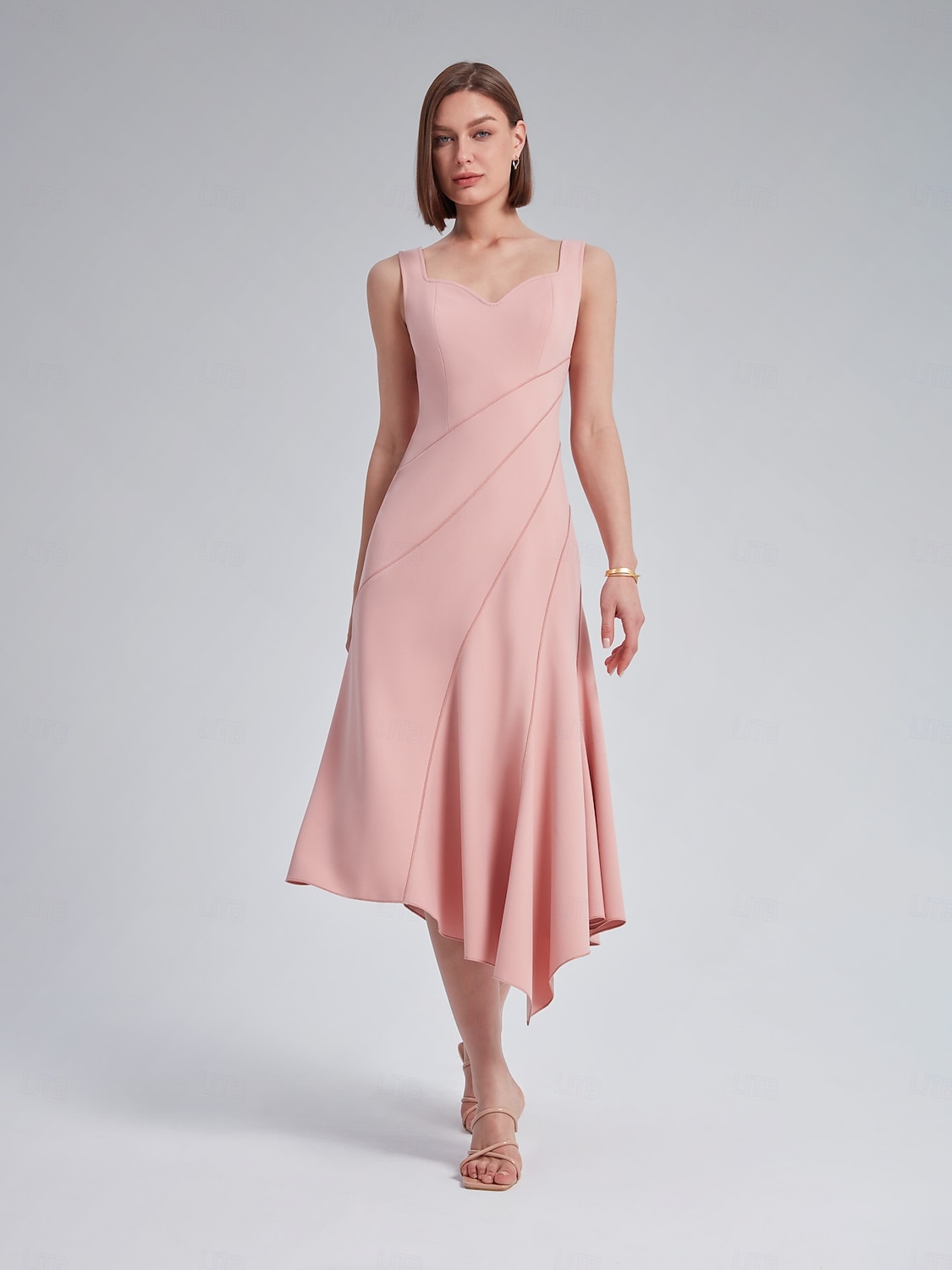 Asymmetric Sweetheart Neckline Dress 2025 - $30.99 –P9