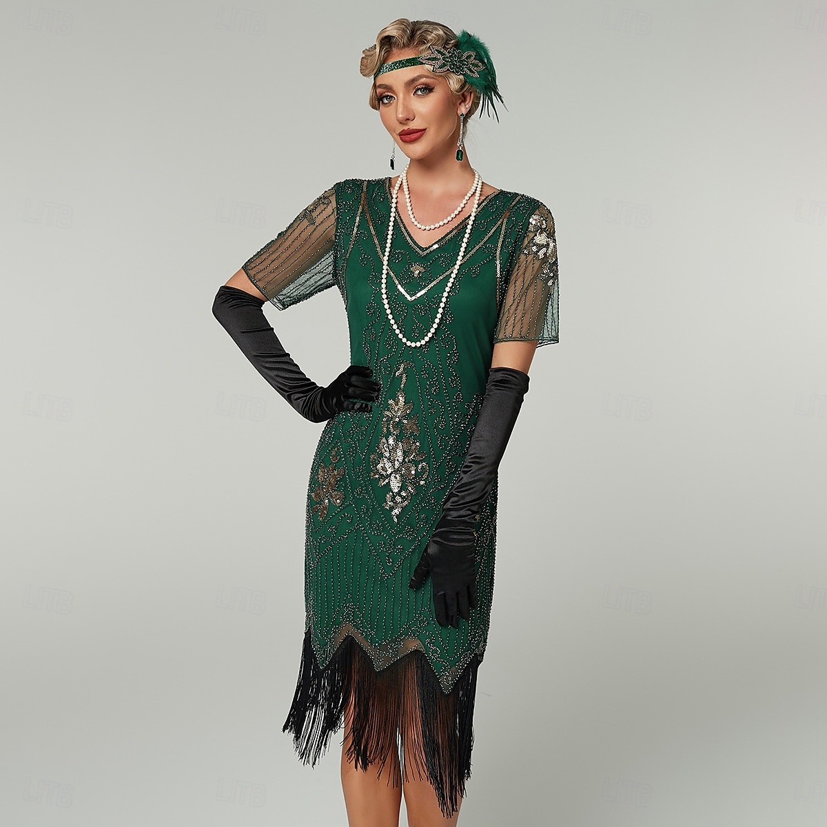 Roaring 20s 1920s Cocktail Dress Flapper Dress Dress Prom Dress The Great Gatsby Charleston Sequins Tassel Fringe Women's Halloween Carnival Masquerade Carnival Wedding Wedding Guest Adults' Dress 2025 - $43.99 –P12