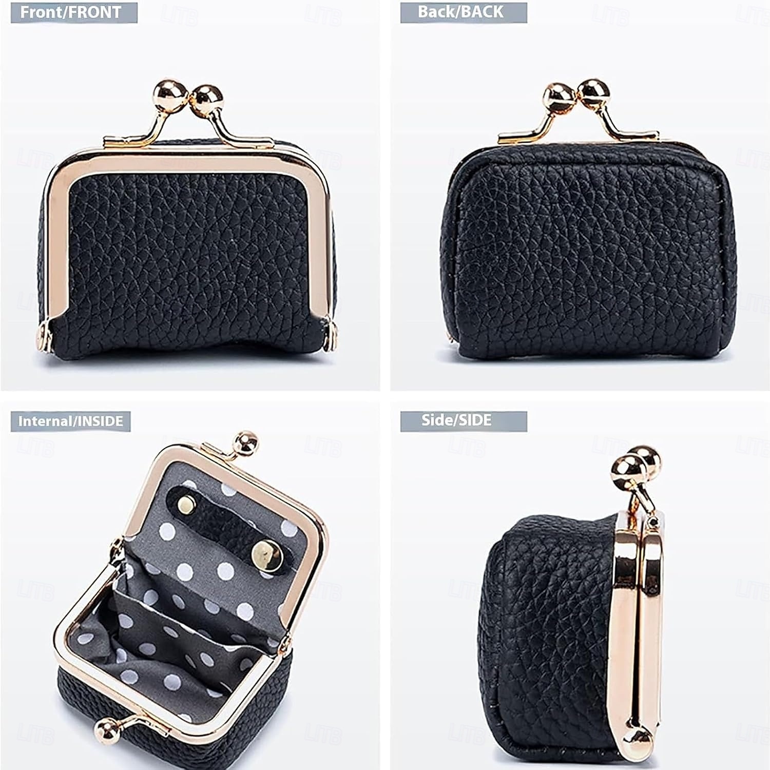 Genuine Leather Mini Jewelry Box, Portable Vintage-inspired Genuine Leather Coin Purse Jewelry Case with Kiss Lock, Mini Travel Ring Box for Women for Earring/Ring/Necklace/Bracelet 2025 - $15.49 –P5