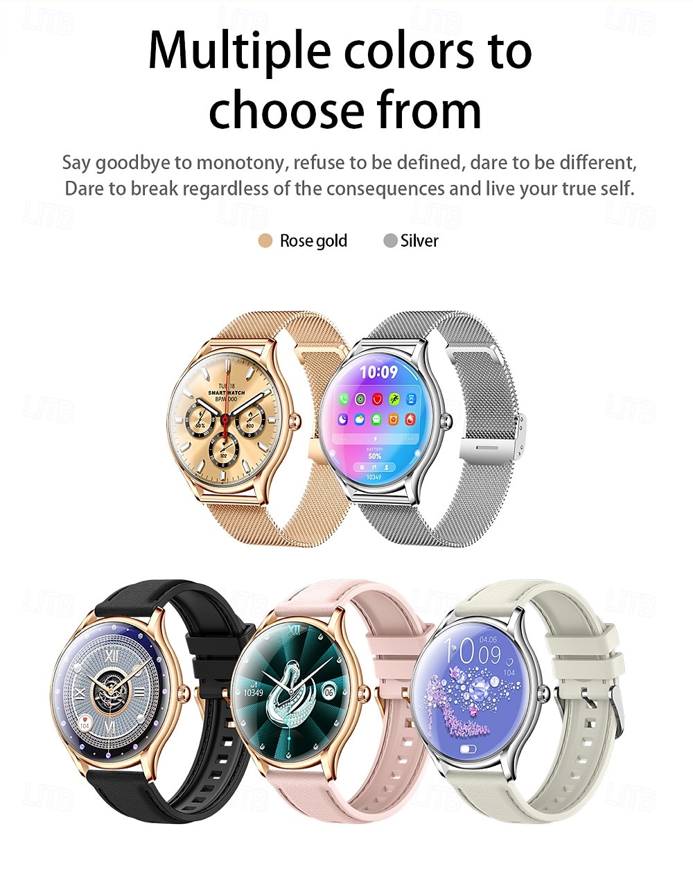 696 QS36 Reloj inteligente 1.43 pulgada Smartwatch Reloj elegante Bluetooth ECG + PPG Podómetro Recordatorio de Llamadas Compatible con Android iOS Mujer Hombre Impermeable Control de Medios 2025 - $55.99 –P18