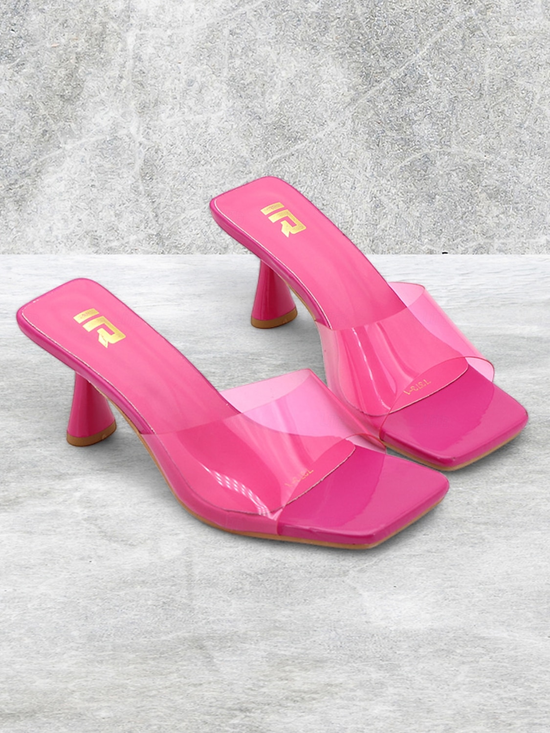 sandali da donna con tacco a spillo trasparenti marroni con punta quadrata – muli moderni ed eleganti per feste, abbigliamento casual e uscite estive del 2025 a $34.99 –P4