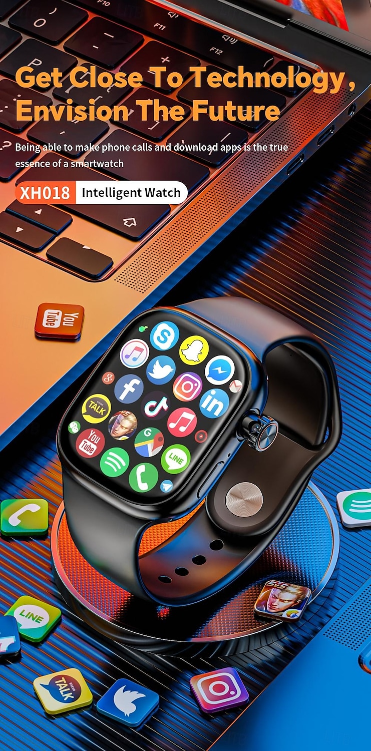 LOKMAT XH018 Умные часы 2.04 дюймовый Смарт-часы-телефон 3G 4G Bluetooth Педометр Напоминание о звонке Пульсомер Совместим с Android iOS Женский Мужчины GPS Хендс-фри звонки Медиа контроль IPX-4 2025 - $105.99 –P1