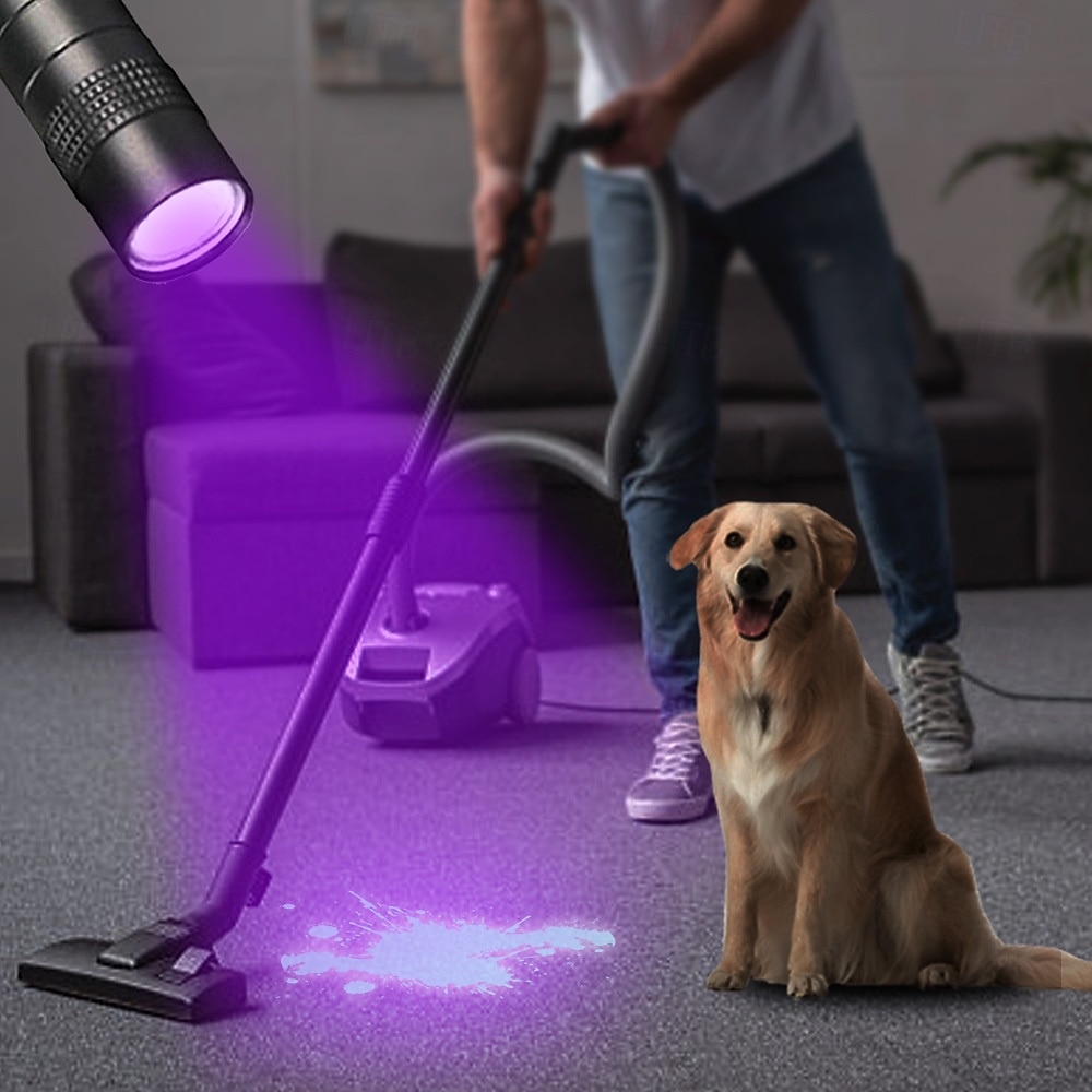 Linterna ultravioleta multifunción de 6 piezas, linternas de luz negra para exteriores a prueba de agua y caminos con función de iluminación, violeta 3,2 V 3 W para patio de camping en piscina 2025 - $35.99 –P1